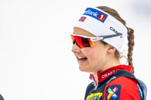 Ingvild Flugstad Østberg of Norway after competing in the Women's Cross Country Skiing 10 km Free Technique during the FIS Nordic Ski World Championships on February 28, 2023 in Planica.