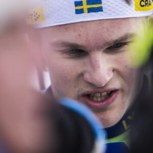 Edvin Anger of Sweden after the men's sprint classic technique final during the FIS Cross-Country World Cup on January 18, 2025 in Les Rousses.