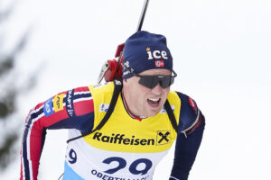 Johannes Dale-Skjevdal (NOR) - IBU Cup Biathlon, sprint men, Obertilliach (AUT).