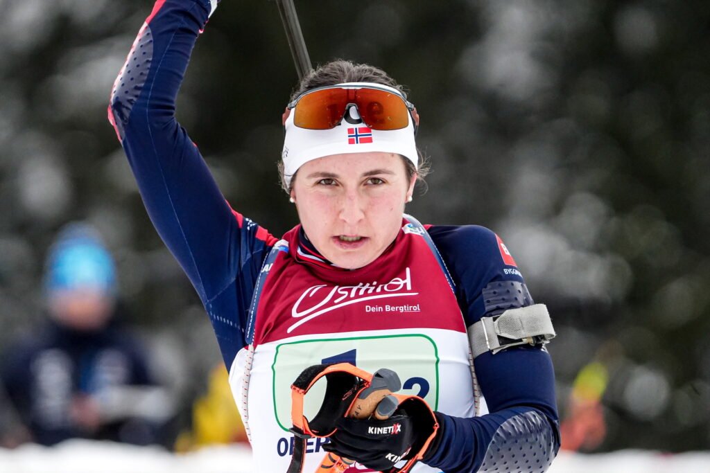 Marthe Krakstad Johansen (NOR) - IBU Cup Biathlon, single mixed relay, Obertilliach (AUT).