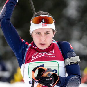 Marthe Krakstad Johansen (NOR) - IBU Cup Biathlon, single mixed relay, Obertilliach (AUT).