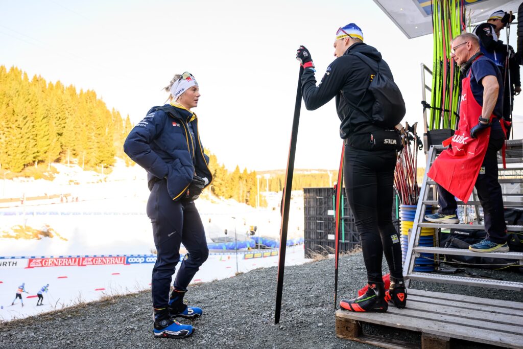 Maja Dahlqvist of the Swedish national cross-country team ahead a training session during day 0 of the 2025 FIS Nordic Ski World Championships on February 25, 2025 in Trondheim.