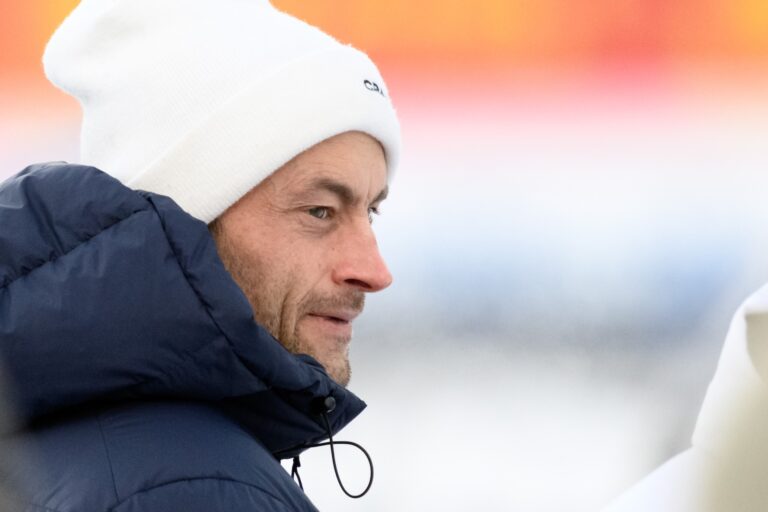 Petter Northug of Norwegian broadcaster TV2 after the Men's Cross Country Skiing 15 km Classic Mass start during day two of Tour de Ski on December 29, 2024 in Toblach.