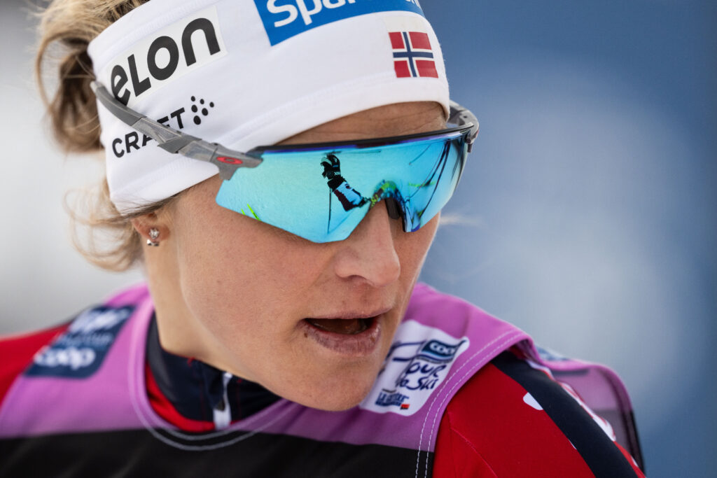 Therese Johaug of Norway after the Women's Sprint quarter final during day seven of Tour de Ski on January 3, 2025 in Tesero.